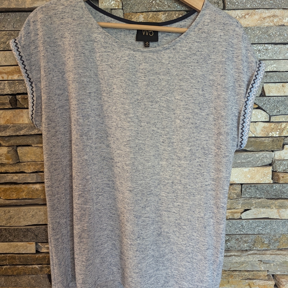 W5 Light Blue Short Sleeve Blouse Size M